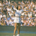 Maria Bueno at Wimbledon in 1976
