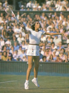 Maria Bueno at Wimbledon in 1976