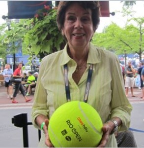 Maria Bueno announced the Rio Open at the US Open