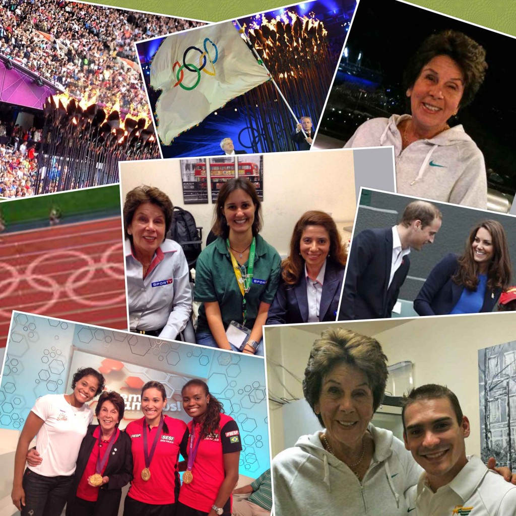 Maria Bueno was on the TV Globo team for London 2012 and met several Brazilian medallists.