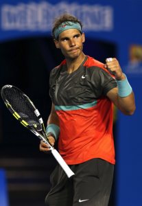 Rafael Nadal was happy to get to the quarters, everything considered.