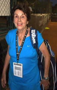 Maria Bueno at last year's Rio Open