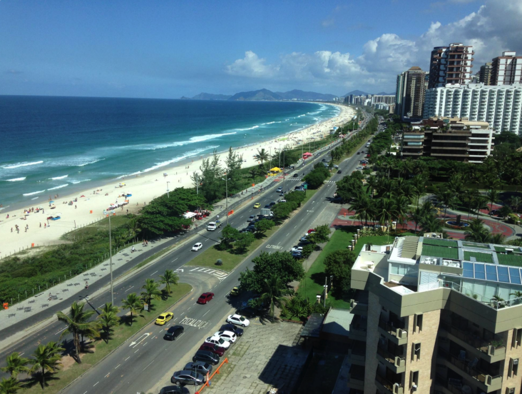 The spectacular view from the Windsor Bara Hotel in Rio de Janeiro