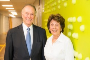 Carlos Arthur Nusman  and Maria Esther Bueno at the Rio 2016 HQ in Rio de Janeiro, Brazil.