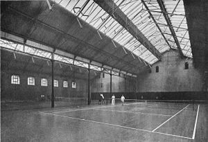 The indoor courts at Queen's