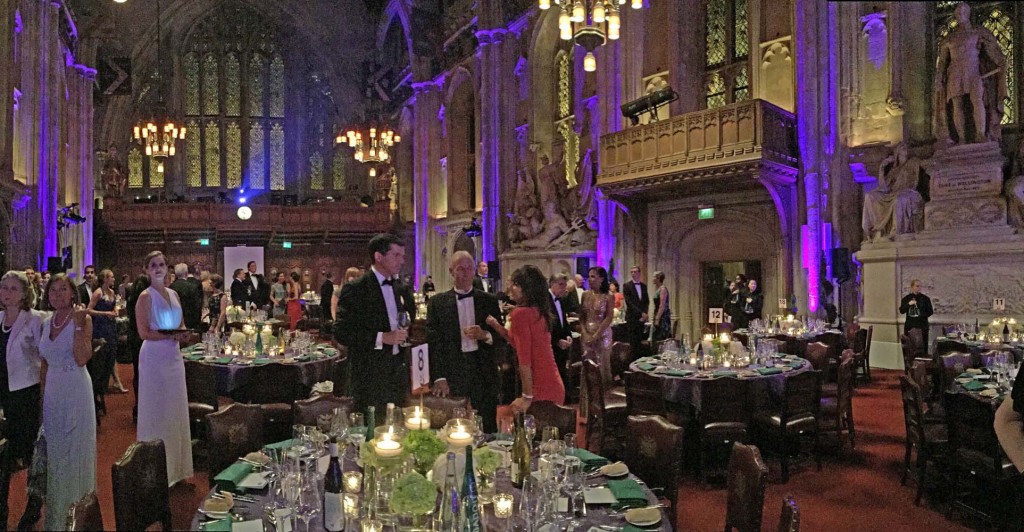 The Great Hall at the Guildhall in London, venue for the Championships Dinner concluding Wimbledon 2015