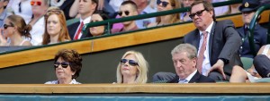 Maria Bueno in the Royal Box with Sheila and Roy Hodgson (photo by David MusgroveO