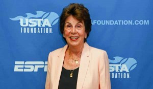 Maria Bueno during the USTA Foundation opening night Gala celebration at the 2015 US Open (Photo USTA/Andy Marlin)