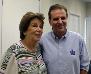 Maria Esther Bueno met with the Mayor of Rio de Janeiro, Eduardo da Costa Paes 