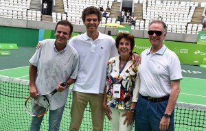 Rio's Mayor, Guga, Maria Esther and the President of Rio 2016