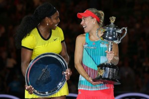 Serena Williams and Angelique Kerber were all smiles following their final