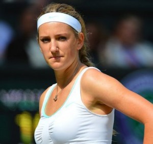 Victoria Azarenka's determination saw her through to an impressive win over the world number one.