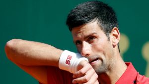 Novak Djokovic suffered a rare defeat in Monte Carlo