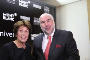 Maria Esther Bueno and Alain Dos Santos, Director of Montblanc Brasil