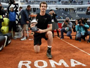 Andy Murray beat Djokovic for only the second time on clay to win Rome