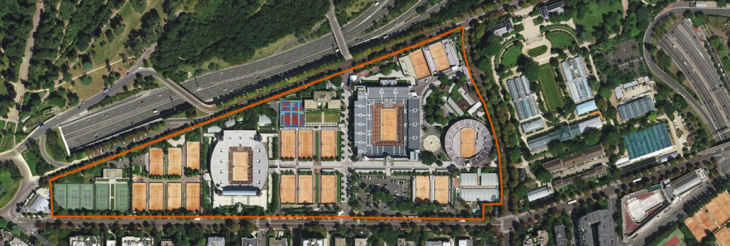 Roland Garros site as it is today