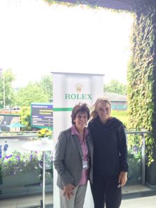 Maria Esther Bueno and Caroline Wozniacki