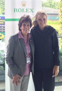 Maria Esther Bueno and Caroline Wozniacki