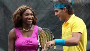Serena Williams and Rafael Nadal both cruised into the second round of their respective singles events.