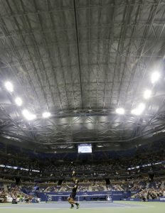 Rafael Nadal makes history under the closed roof on Arthur Ashe Stadium