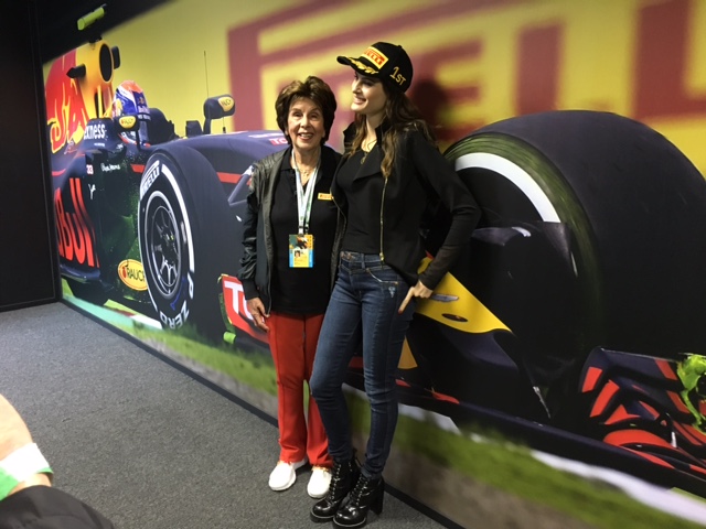 With Izabella Fiorentino, Pirelli ambassador