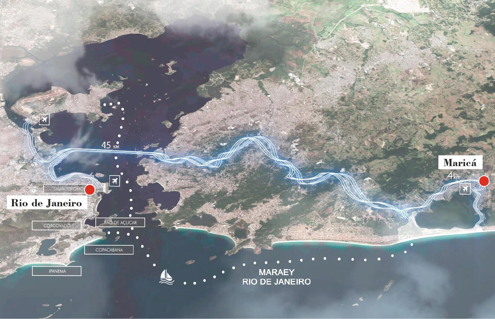 Proximity of MARAEY project to Rio de Janeiro